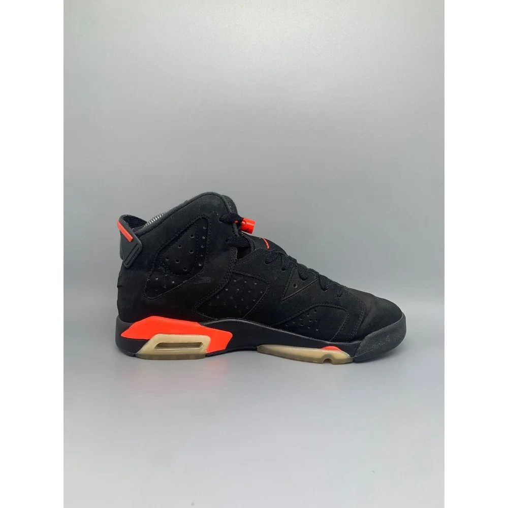 Jordan 6 Retro Infrared Black Basketball Shoes 384665-060‎ Men's Sz 6.5Y